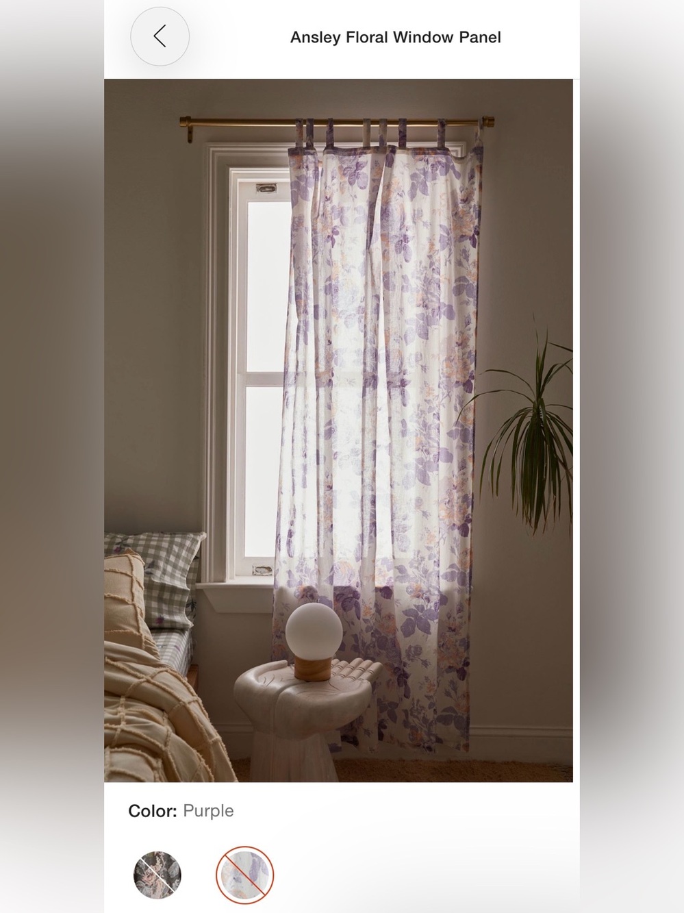 (2) Urban Outfitters Ansley Floral Window Panels Size: 52x84 inches